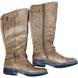 Baretraps Knee High Riding Boots Size 7.5 M Brown Distressed Yellowstone